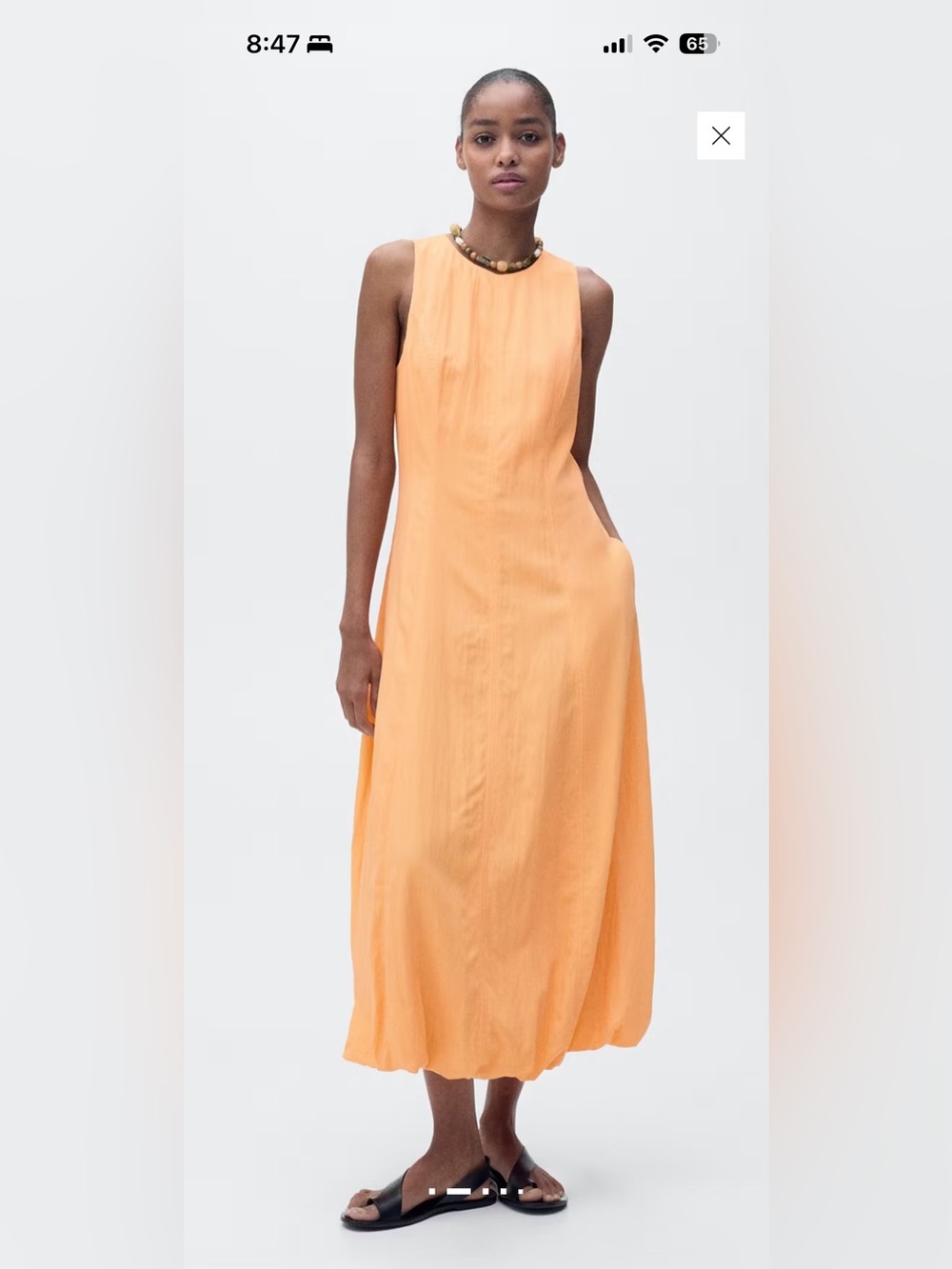 MANGO bubble hem midi dress